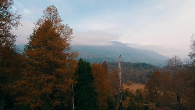 Mountains in Huife Pucon Chile 4K