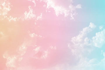 abstract background with clouds and stars