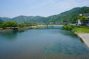 Fototapeta na wymiar 錦帯橋と岩国