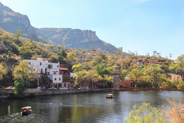 panoramic  view on mountains