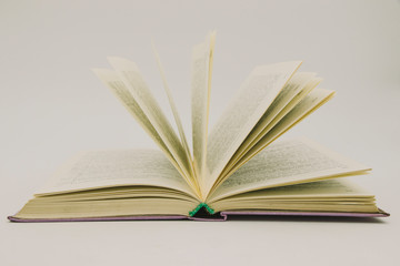 open book isolated on white background