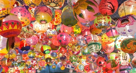 Fototapeta na wymiar Lanterns on Chinese New Year