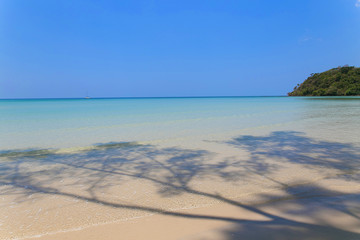  beach view with blue sky and cloud