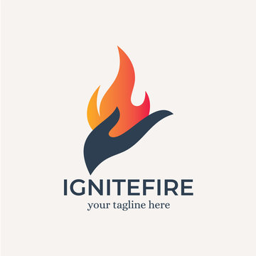 Ignite Fire Logo Design Template Inspiration - Vector