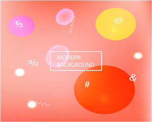 Smooth gradient mesh background.