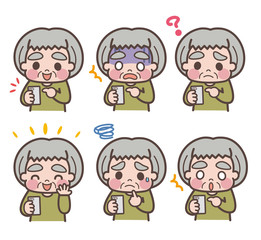  高齢者　スマートフォン　バリエーション