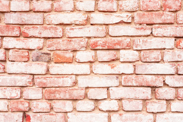 Texture of a brick wall with cracks and scratches which can be used as a background