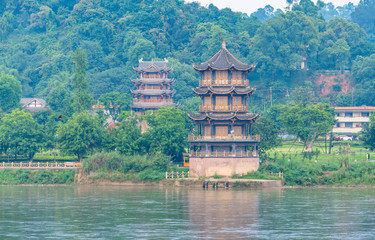 Pagoda at Jiadingfang, Leshan City, Sichuan Province, China