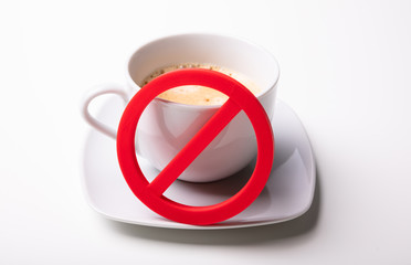 Red No Sign On Coffee Cup