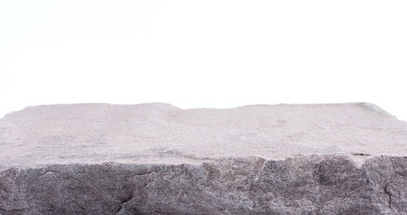 Stone front blurred board empty table, for product display, Blank for mockup design..