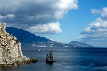 Fototapeta na wymiar View of the Yalta city. Republic of Crimea. 