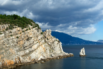 Fototapeta premium View of the Yalta city. Republic of Crimea. 