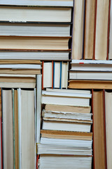 Fototapeta premium Books stack texture and background
