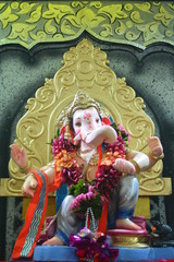 Portrait Of Lord Ganesha Son Of Lord Shiva.