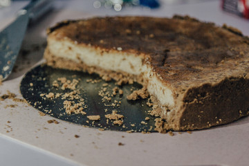 slice piece of cheese cake 