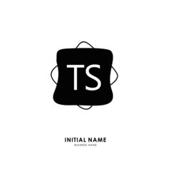 TS TS Initial logo letter with minimalist concept. Vector with scandinavian style logo.