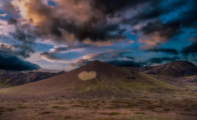 A heart in Skatalaug - Iceland