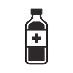 medicine bottle icon vector design illustration