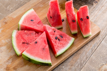 Watermelon slices.