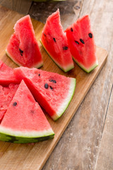 Watermelon slices.
