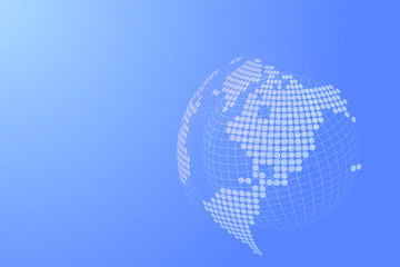 connection of world concept. transition data and future concept