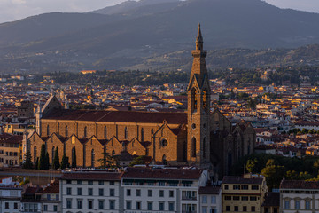 Fototapeta premium panoramic view of florence italy