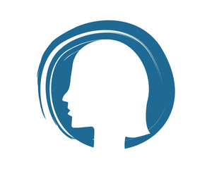 woman female silhouette logo