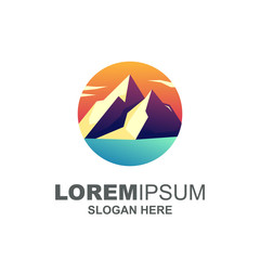 MOUNTAIN ADVENTURE  LOGO TEMPLATE