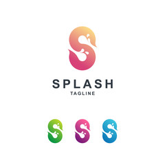 Colorful Abstract Letter S Logo Premium