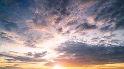 Fototapeta premium sunset in the sky