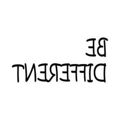 Be different -  Typography graphic design for t-shirt graphics, banner, fashion prints, slogan tees, stickers, cards, posters and other creative uses