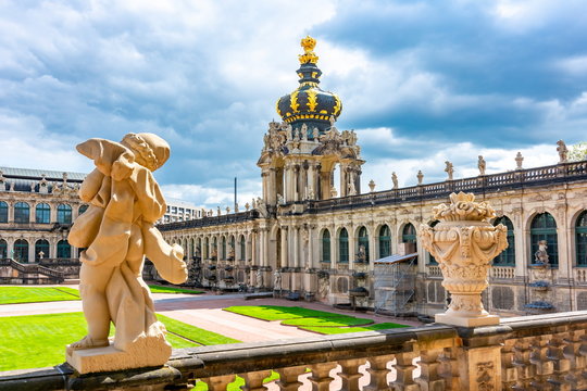 Crown gate in Dresdner Zwinger, Dresden, Germany