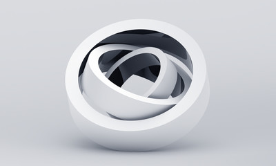 Abstract 3d render, modern background, graphic design