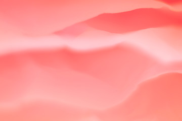 Coral red paper layers. Blur lines. Silk effect. Abstract art background. Empty space.