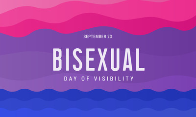 Celebrate Bisexuality Day. September 23 is a bisexual community day. Background, poster, postcard, banner design. - 288288838