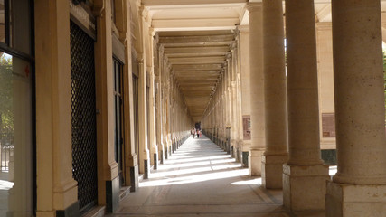 An hallway in royal palace in Paris