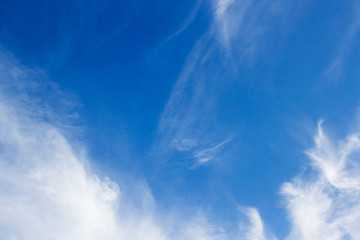 Fototapeta na wymiar Cloudy blue sky