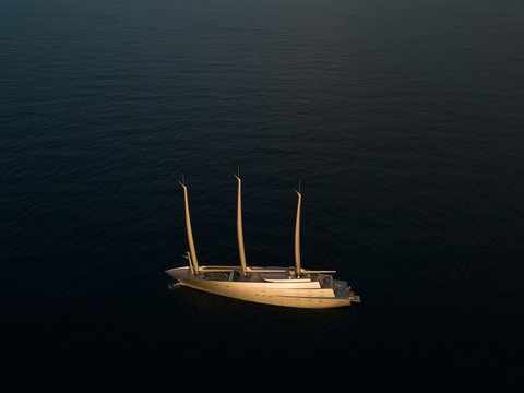 The Golden Boat at black sea 