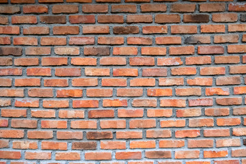 old red brick wall exterior texture background.