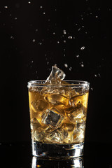 Fototapeta na wymiar Whiskey And Ice