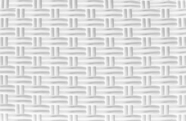 White rattan weave texture background