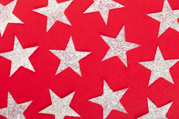 Christmas Background with Shining Stars.