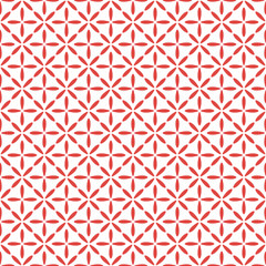 Seamless pattern in geometric floral ornamental style. Vector illustration.