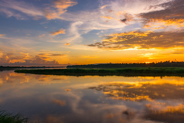 Scenic View Of Dramatic Sky During Sunset