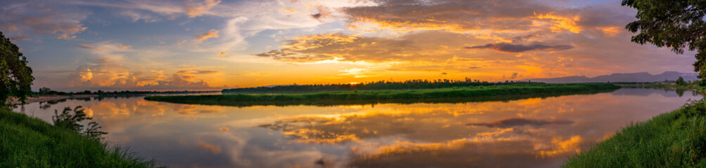 Scenic View Of Dramatic Sky During Sunset