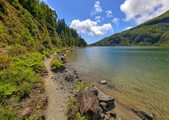 Obraz premium Fogo-See auf Sao Miguel, Azoren
