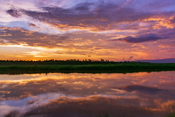 Fototapeta premium Scenic View Of Dramatic Sky During Sunset
