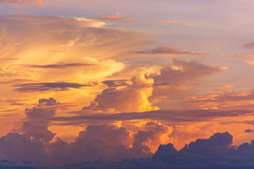 Scenic View Of Dramatic Sky During Sunset