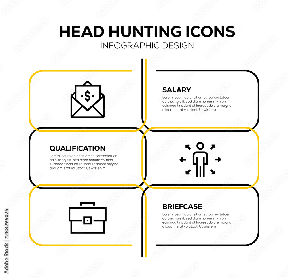 Sticker HEAD HUNTING ICON SET