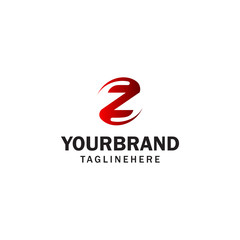 Obraz premium letter Z spin rotation logo design concept template